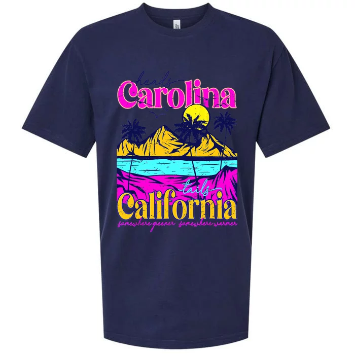 Heads Carolina Tail California Western Summer Beach Paradise Sueded Cloud Jersey T-Shirt