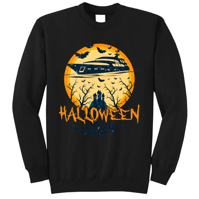 Halloween Cruise Trip Spooky Season Tall Sweatshirt