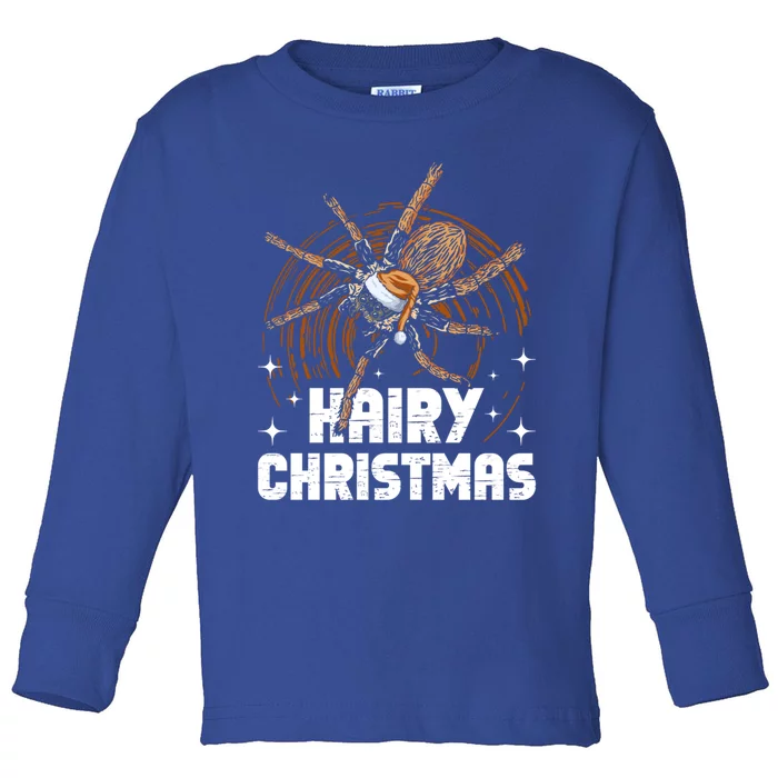 Hairy Christmas Tarantula Owner Gift Toddler Long Sleeve Shirt