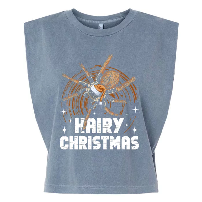 Hairy Christmas Tarantula Owner Gift Garment-Dyed Women's Muscle Tee