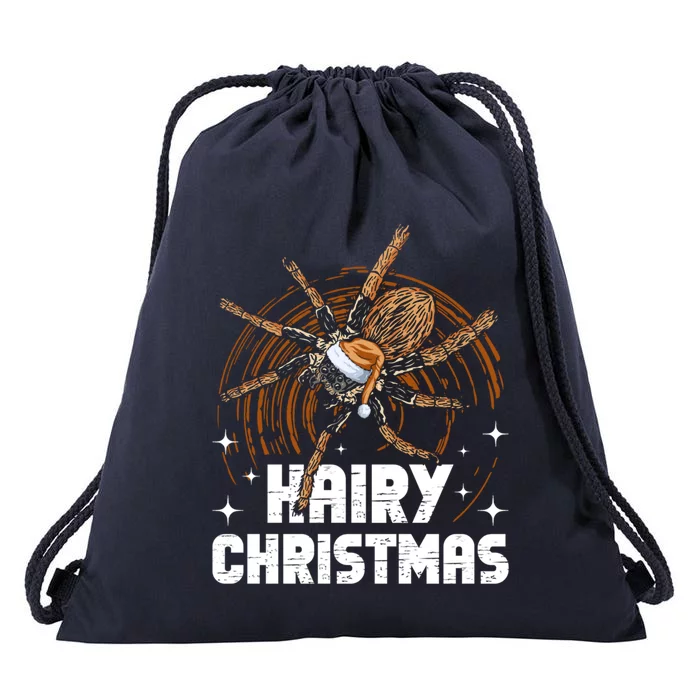 Hairy Christmas Tarantula Owner Gift Drawstring Bag