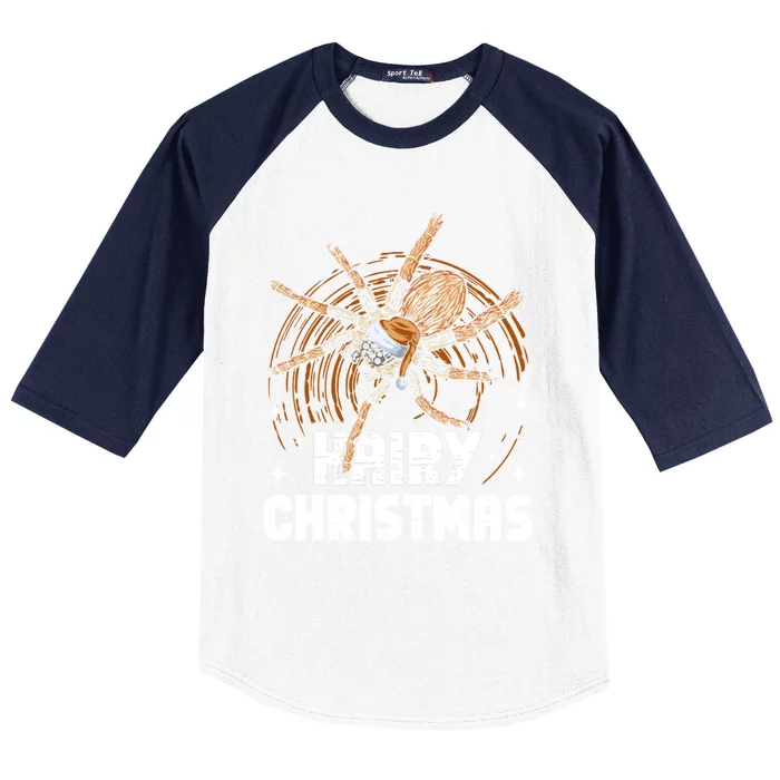 Hairy Christmas Tarantula Owner Gift Baseball Sleeve Shirt