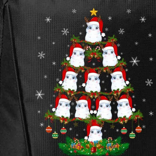 Hamsters Christmas Tree Hamsters Lover Xmas Tree Hamsters Cool Gift City Backpack