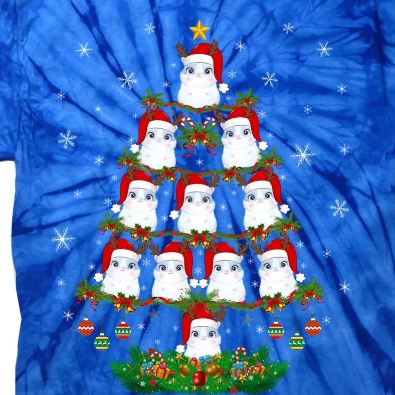 Hamsters Christmas Tree Hamsters Lover Xmas Tree Hamsters Cool Gift Tie-Dye T-Shirt