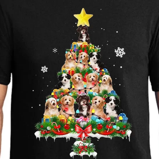 Havanese Christmas Tree Dog Lover Xmas Funny Gift Pajama Set