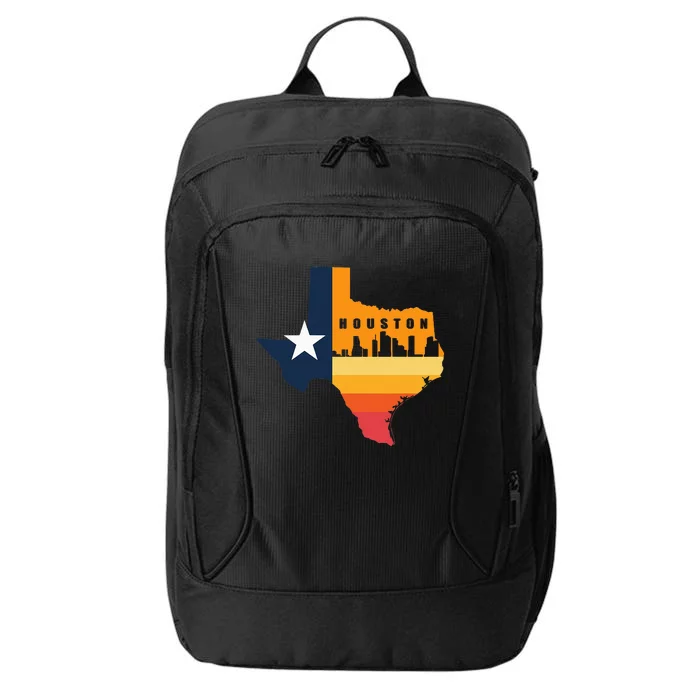 Houston City Texas Map Patriotic Texan City Backpack