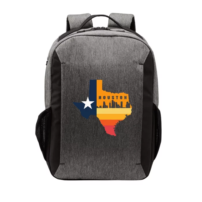 Houston City Texas Map Patriotic Texan Vector Backpack