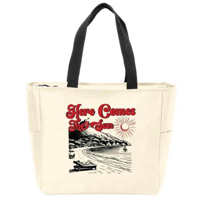 Here Comes The Sun Summer Zip Tote Bag