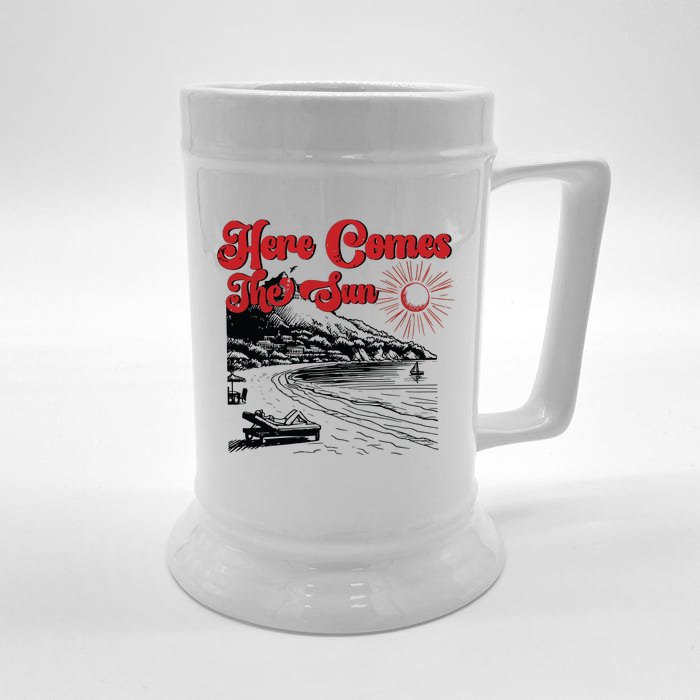 Here Comes The Sun Summer Front & Back Beer Stein