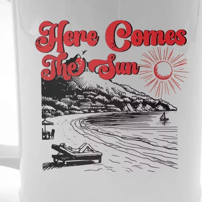 Here Comes The Sun Summer Front & Back Beer Stein