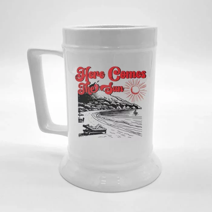 Here Comes The Sun Summer Front & Back Beer Stein