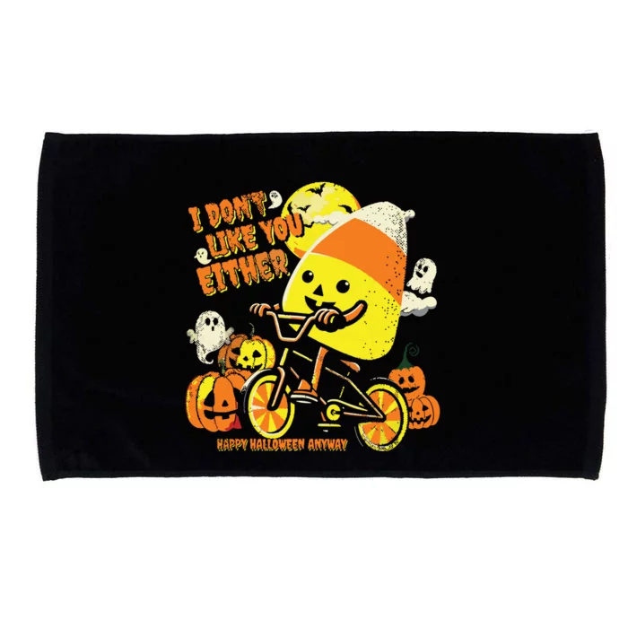 Halloween Costume Team Candy Corn I DonT Like You Either Microfiber Hand Towel