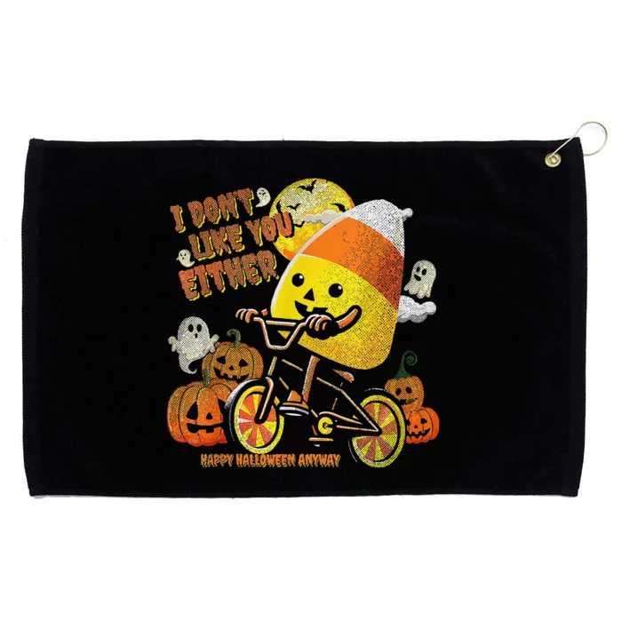 Halloween Costume Team Candy Corn I DonT Like You Either Gift Grommeted Golf Towel