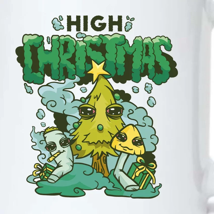 High Christmas Tree Black Color Changing Mug