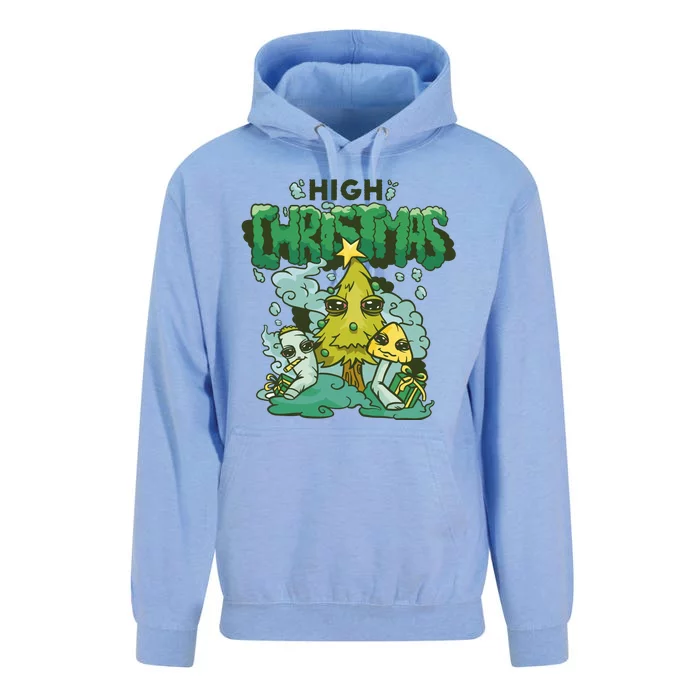 High Christmas Tree Unisex Surf Hoodie