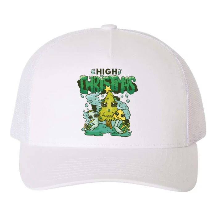 High Christmas Tree Yupoong Adult 5-Panel Trucker Hat