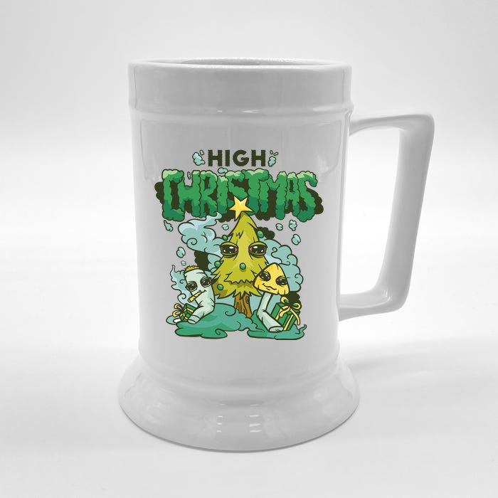 High Christmas Tree Front & Back Beer Stein