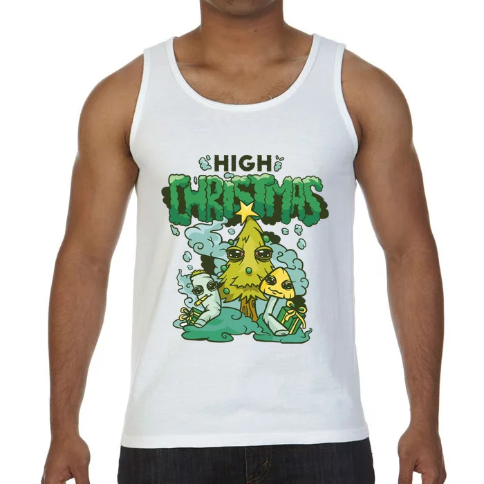 High Christmas Tree Comfort Colors® Tank Top