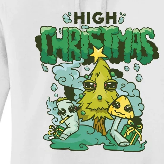 High Christmas Tree Women's Pullover Hoodie