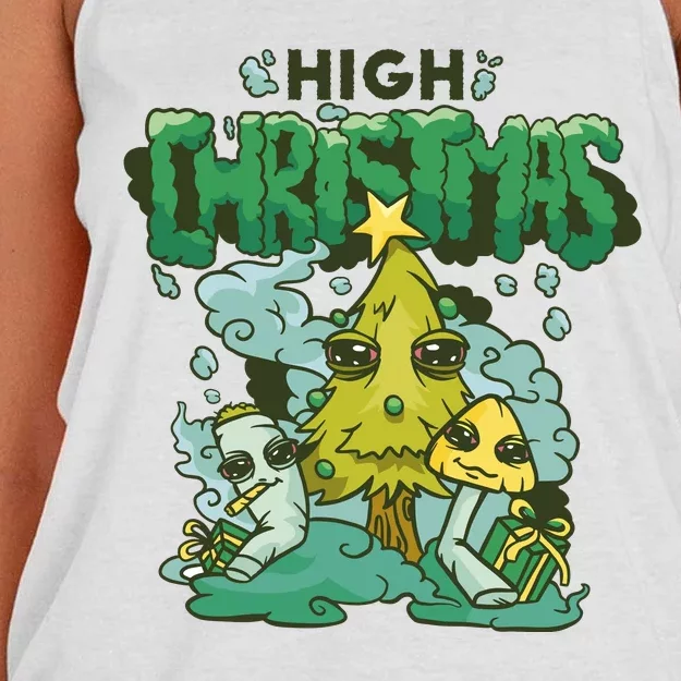 High Christmas Tree Women's Knotted Racerback Tank