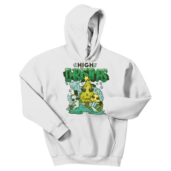 High Christmas Tree Kids Hoodie