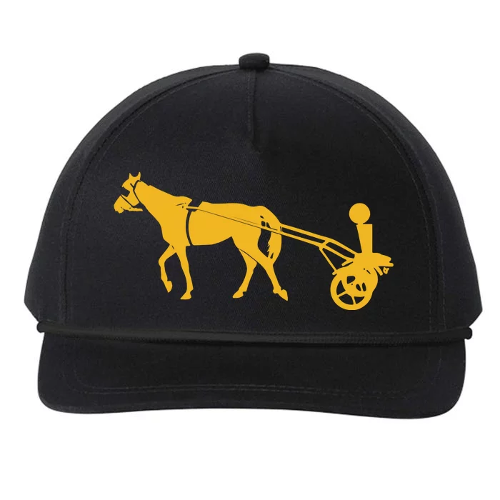 Horse Cart Trophy Snapback Five-Panel Rope Hat