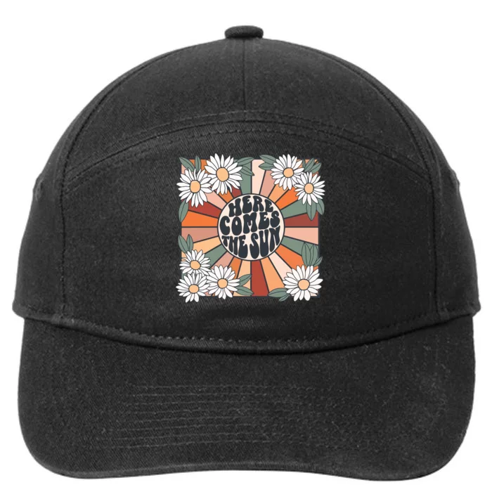 Here Comes The Sun Sunshine 7-Panel Snapback Hat