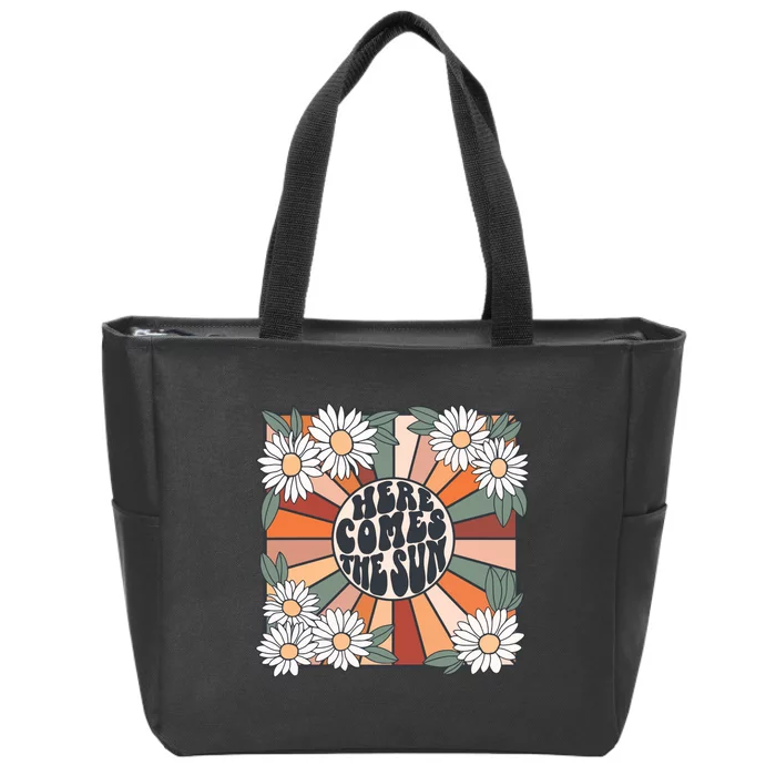 Here Comes The Sun Sunshine Zip Tote Bag