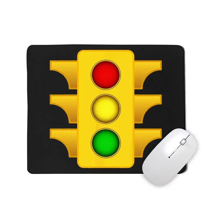 Halloween Costume Traffic Light Funny Simple Road Sign Mousepad