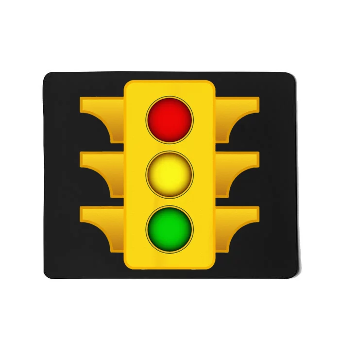 Halloween Costume Traffic Light Funny Simple Road Sign Mousepad