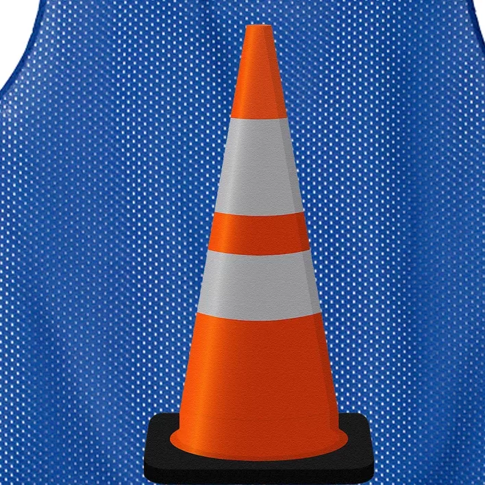 Halloween Costume Traffic Cone Funny Simple Safety Pylon Mesh Reversible Basketball Jersey Tank