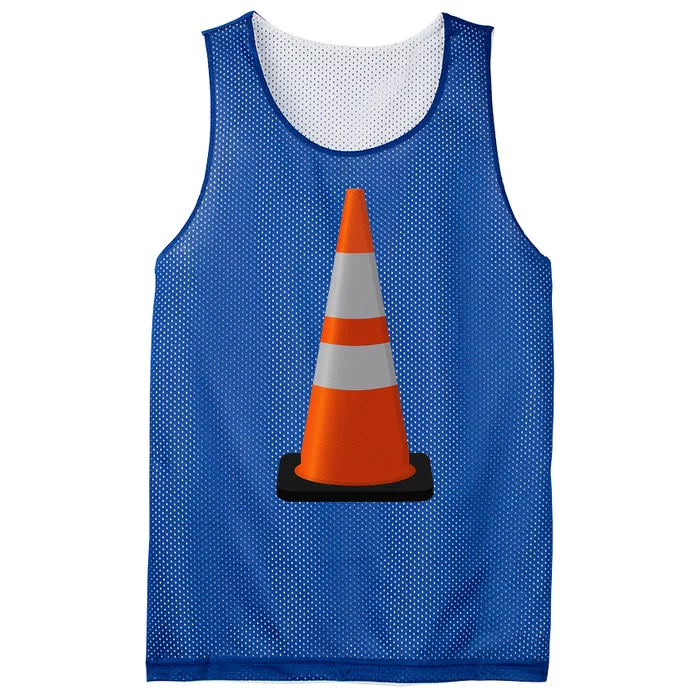 Halloween Costume Traffic Cone Funny Simple Safety Pylon Mesh Reversible Basketball Jersey Tank