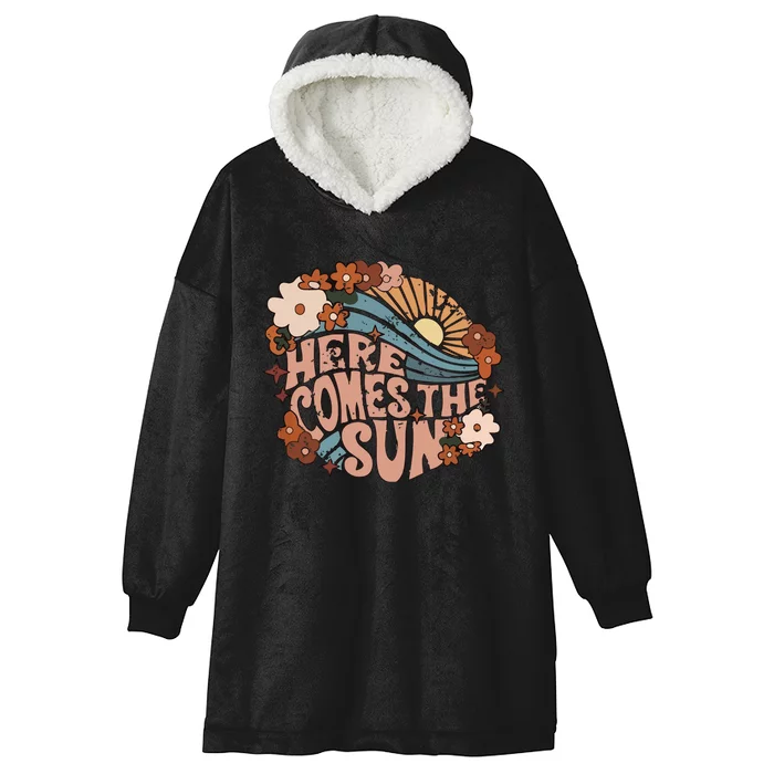 Here Comes The Sun Png Summer Hooded Wearable Blanket