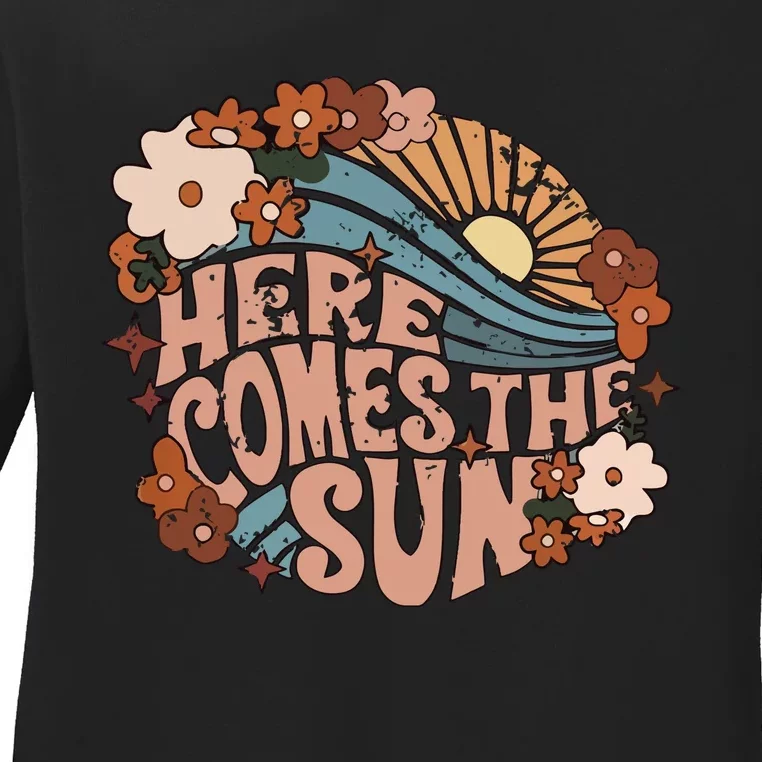 Here Comes The Sun Png Summer Ladies Long Sleeve Shirt