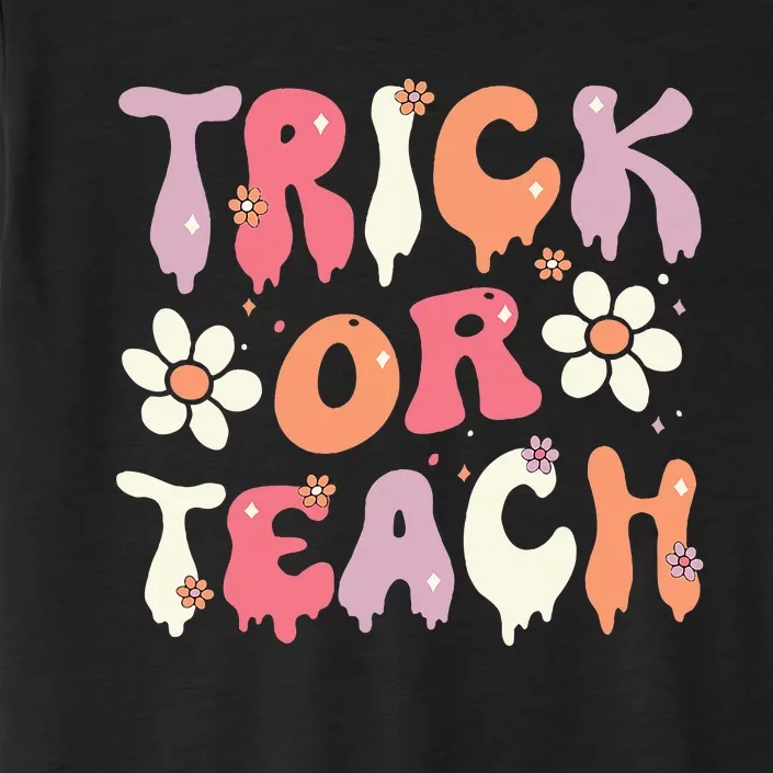 Halloween Costume Trick or Teach Ghost Groovy 70s Party ChromaSoft Performance T-Shirt