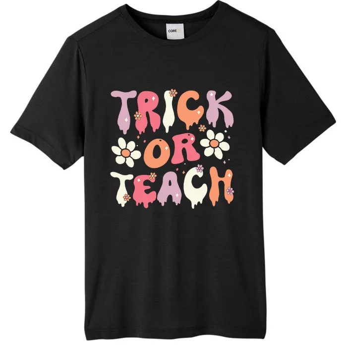 Halloween Costume Trick or Teach Ghost Groovy 70s Party ChromaSoft Performance T-Shirt