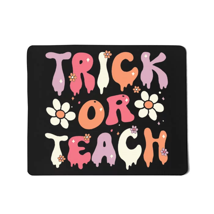 Halloween Costume Trick or Teach Ghost Groovy 70s Party Mousepad