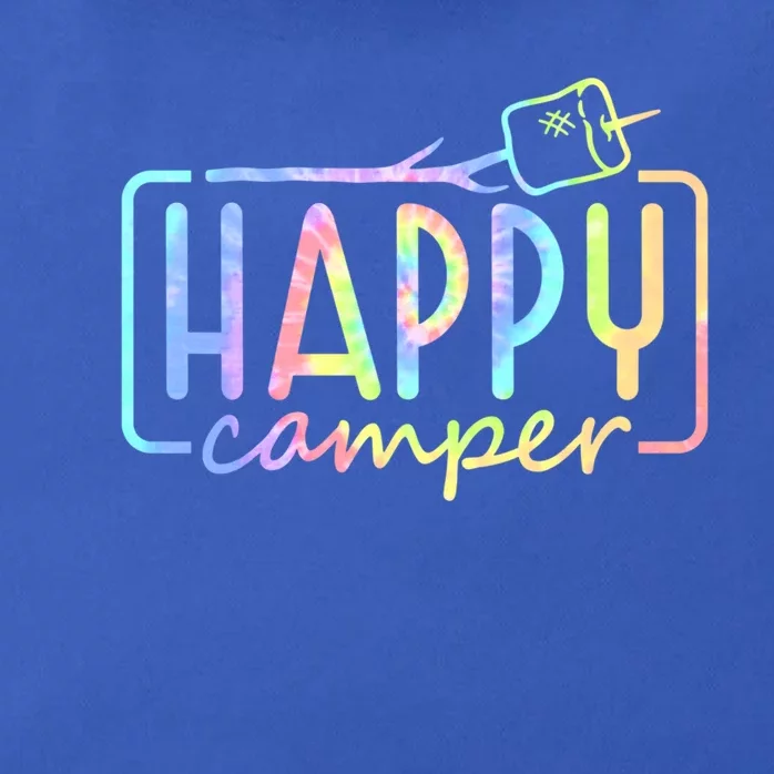 Happy Camper Tie Dye Rainbow Camping Hippie Cool Gift Zip Tote Bag