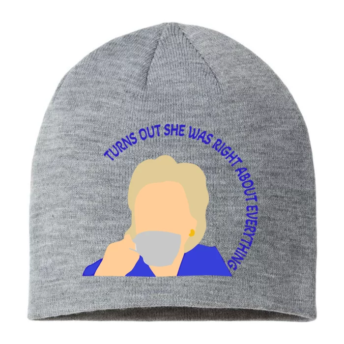 Hillary Clinton Turns Out She Was Right About Everything 8 1/2in Sustainable Knit Beanie