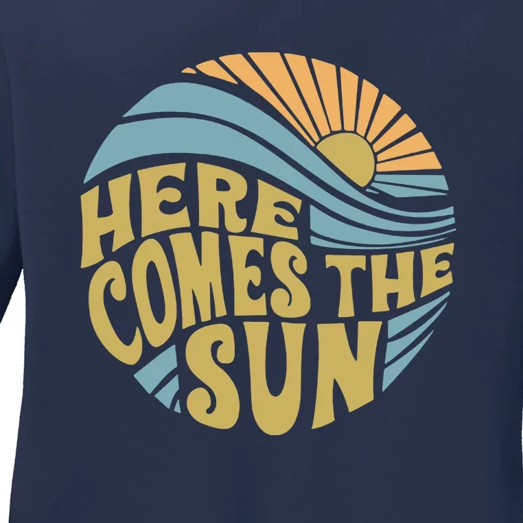 Here Comes The Sun Ladies Long Sleeve Shirt