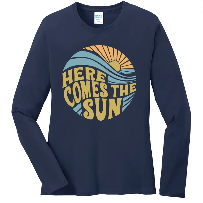 Here Comes The Sun Ladies Long Sleeve Shirt