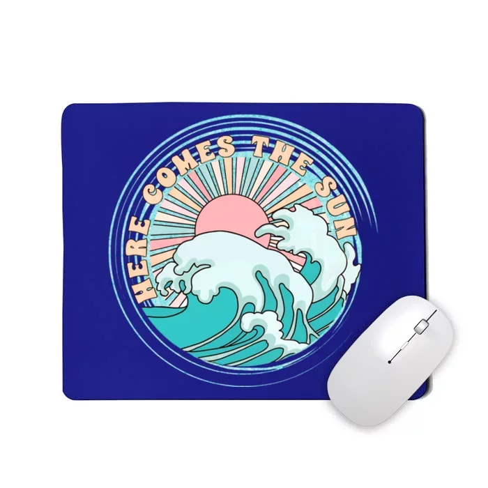 Here Comes The Sun Funny Summer Vacation Hawaii Beach Family Gift Mousepad