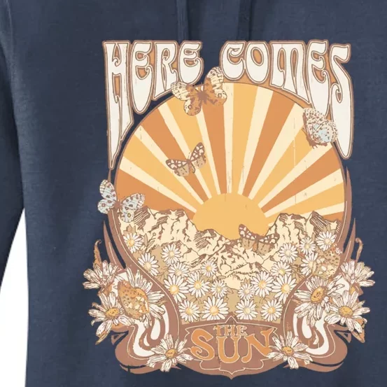 Here Comes The Sun Summer Beach Gift Women's Pullover Hoodie