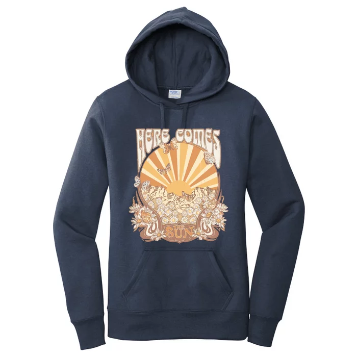 Here Comes The Sun Summer Beach Gift Women's Pullover Hoodie