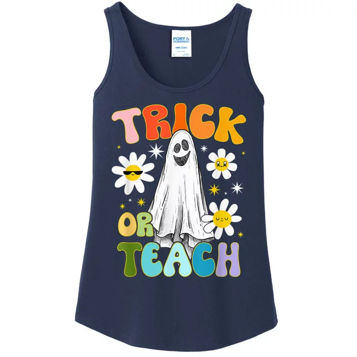 Halloween Costume Trick Or Teach Ladies Essential Tank