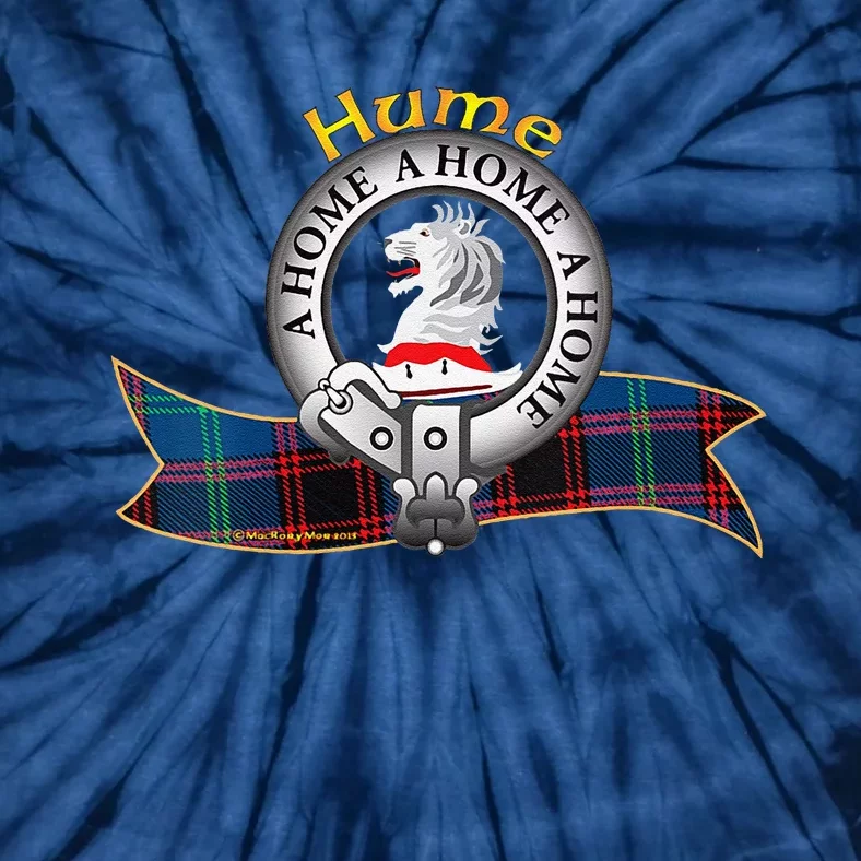 Hume Clan Tartan Crest Motto Tie-Dye T-Shirt