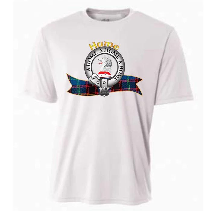 Hume Clan Tartan Crest Motto Cooling Performance Crew T-Shirt