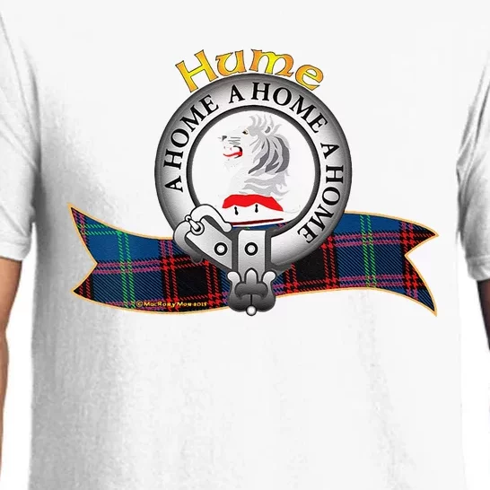 Hume Clan Tartan Crest Motto Pajama Set