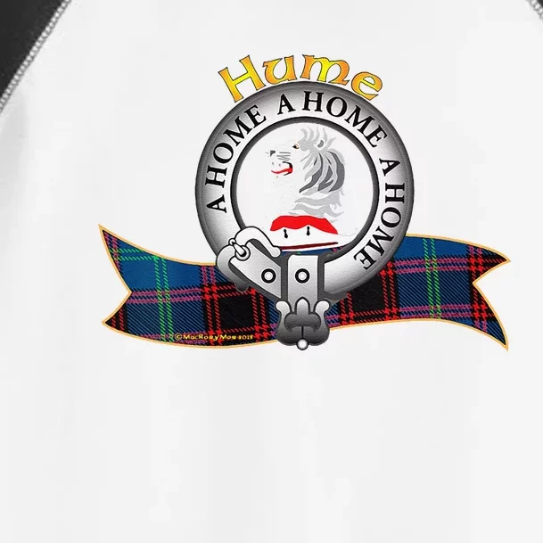 Hume Clan Tartan Crest Motto Toddler Fine Jersey T-Shirt