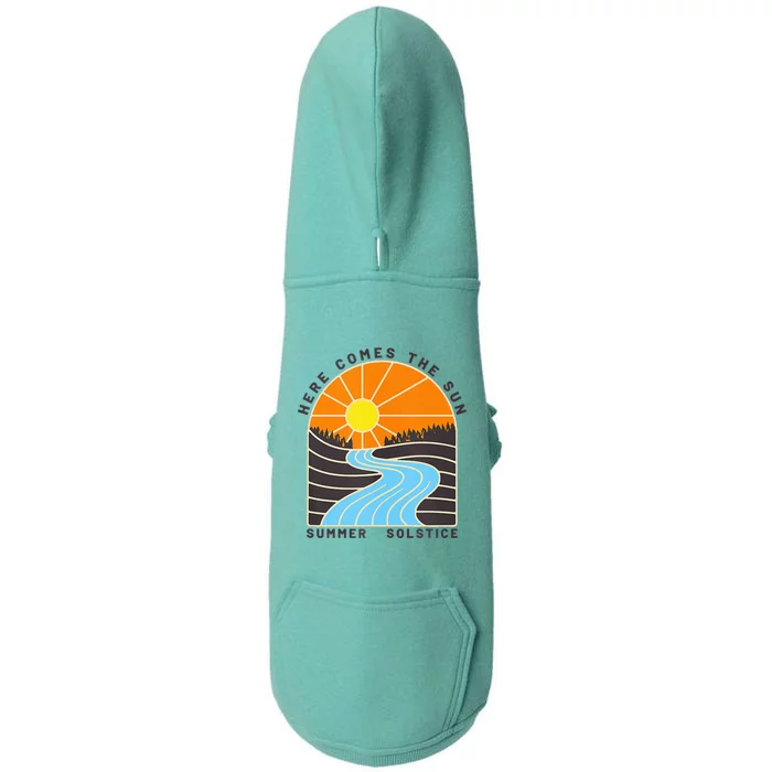 Here Comes The Sun Summer Solstice Doggie 3-End Fleece Hoodie